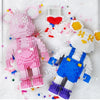 Cartoon Bear Building Block Set with LED Light