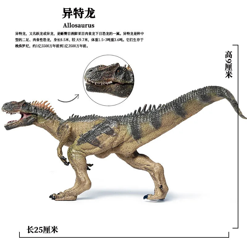 Realistic Dinosaur Figurine Collection for Imaginative Play