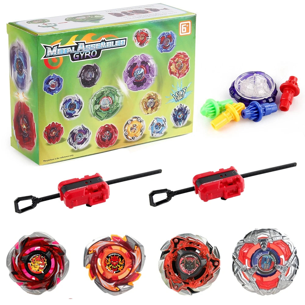 Gyro Spinning Tops Battle Set with Launchers