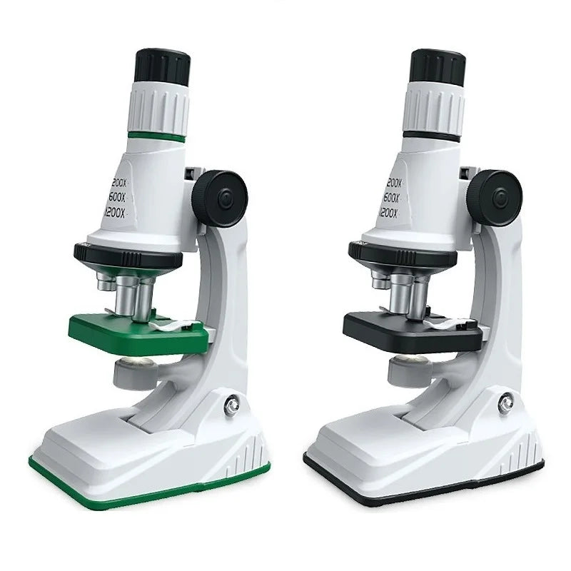 Kids Pocket Microscope with LED Light - 200x to 1200x Zoom for STEM Learning