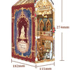 A wooden puzzle kit depicting a scene from Beauty and the Beast, featuring an ornate box design.