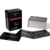 A box of Catch Up! Adult Party Game for Girls Night featuring cards and a title