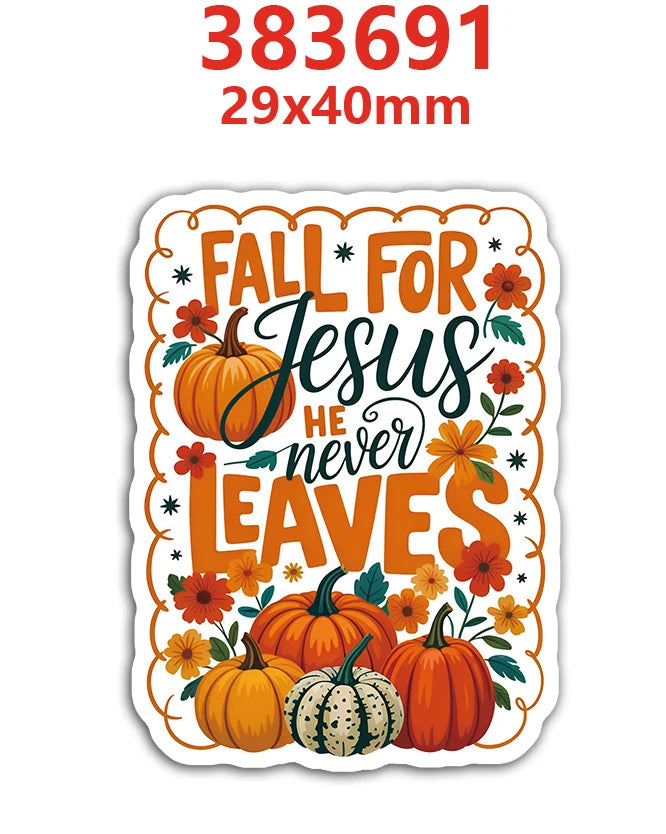 A set of ten autumn pumpkin flatback resin décor items featuring various orange and yellow pumpkins.