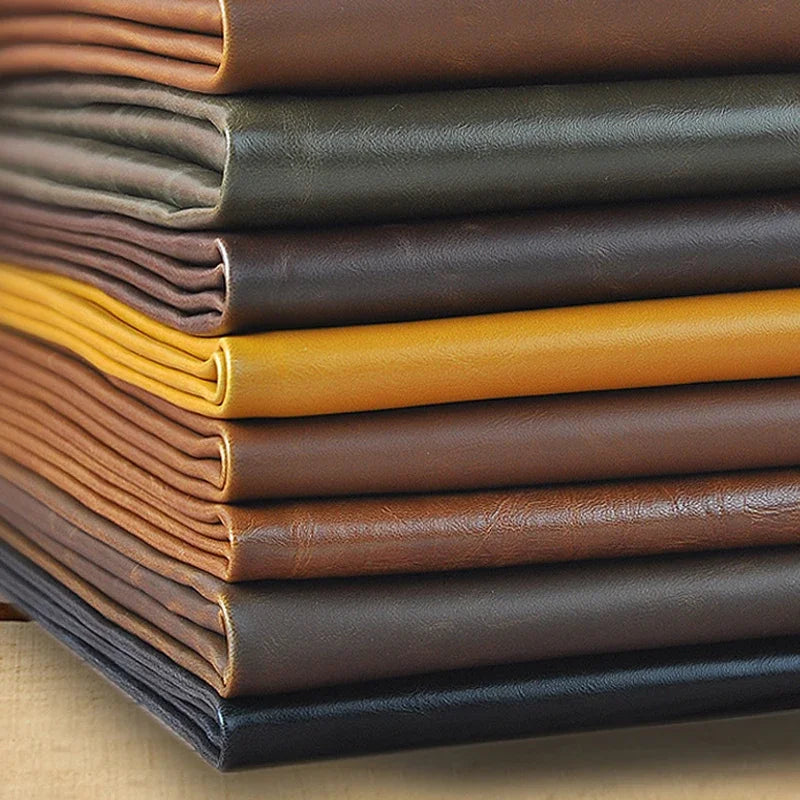 Premium Matte PU Faux Leather Fabric for Sewing & Upholstery