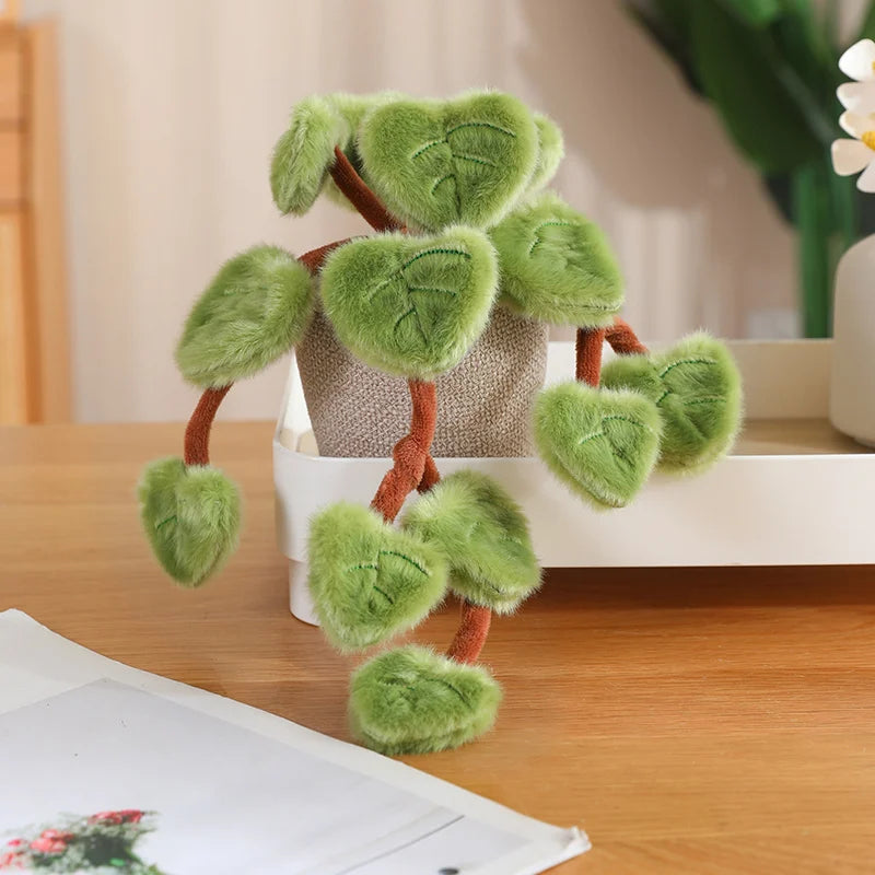 Lifelike Pothos Plush Plant – Soft Home Decor Accent