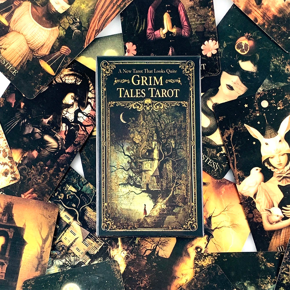 Grim Tales Tarot Card Deck – 78-Card English Edition for Divination & Reflection