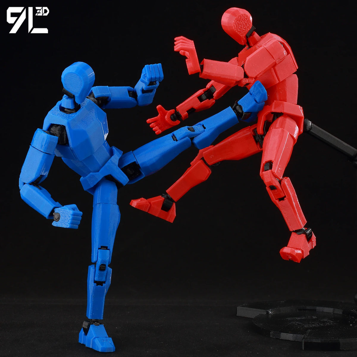 Anime-Style Articulated Dummy Figure with Display Stand