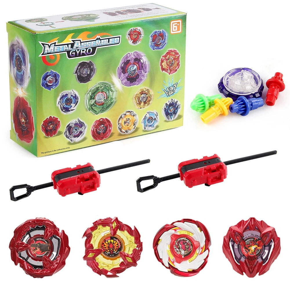 Gyro Spinning Tops Battle Set with Launchers