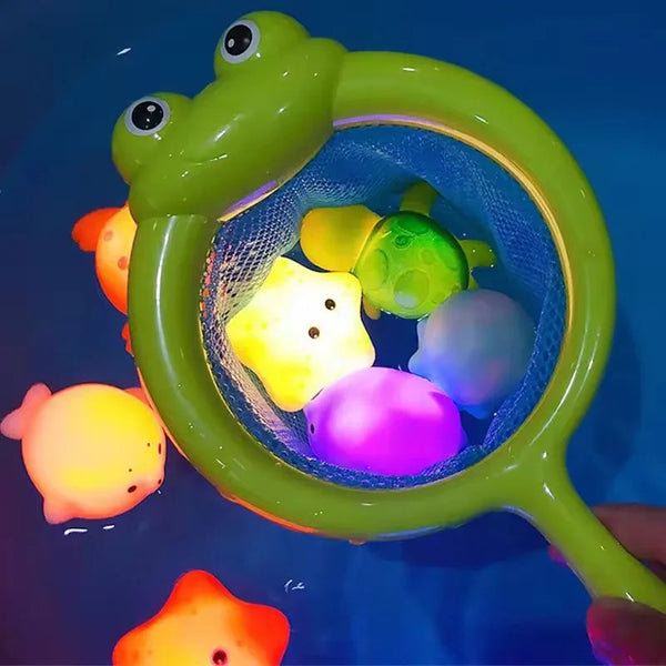 Floating Animal Bath Toys with Soft Glow (Set of 9)