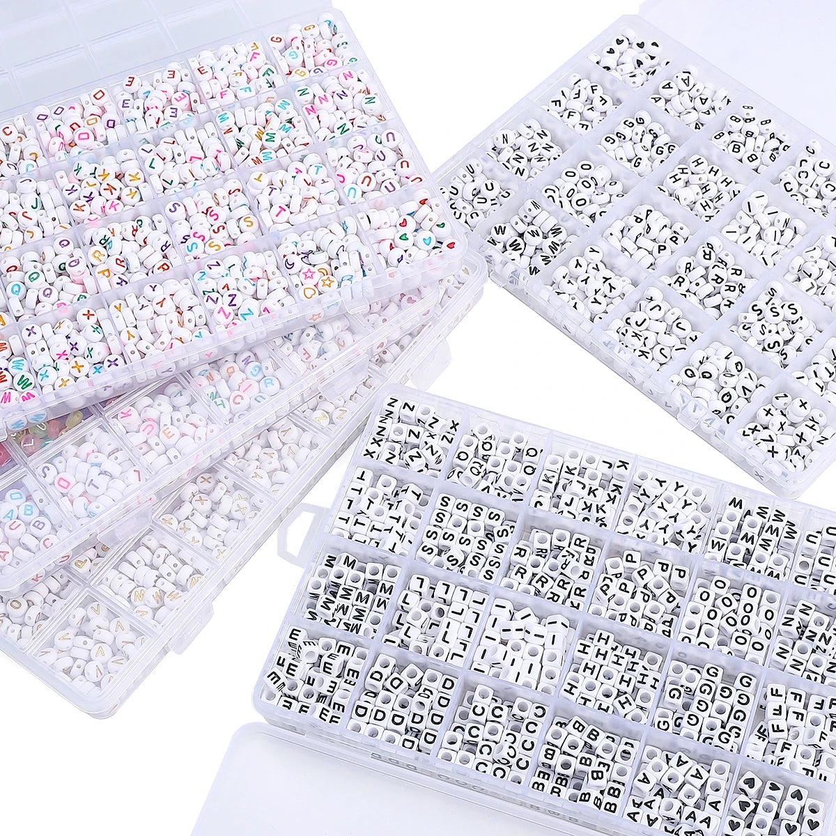 Acrylic Letter Bead Variety Pack for Jewelry Making