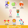 Animal Rattle Teether Toy for Babies 0-36 Months