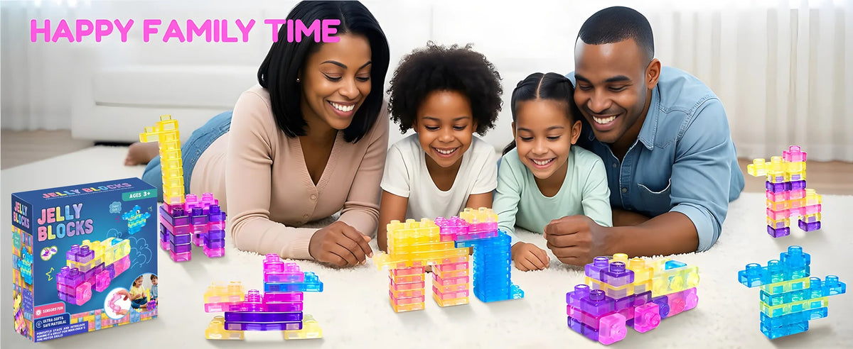 Soft Jelly Building Blocks for Creative Play