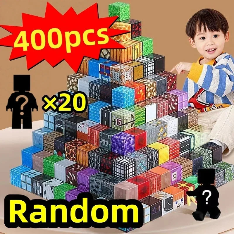 Magnetic Building Blocks Set – Forest House & World Builder STEM Toy