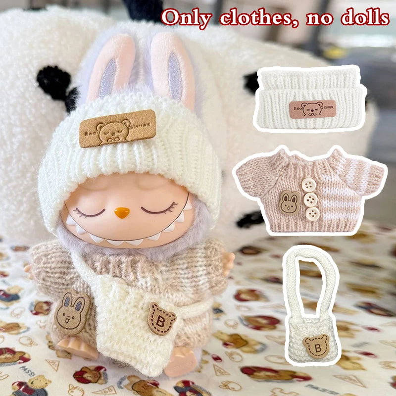 Stylish Doll Outfit Set with Accessories for 17cm Collectible Dolls