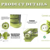DIY Button Maker Machine Kit with Interchangeable Molds – 5 Sizes