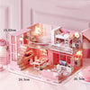 DIY Wooden Dollhouse Kit with Miniature Furniture – 3D Puzzle Craft Set