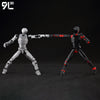 Anime-Style Articulated Dummy Figure with Display Stand