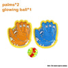 Cartoon Suction Cup Catch & Throw Racket Toy Set with Glowing Ball