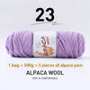 Luxurious Alpaca Wool Blend Yarn — 500g Thick Knitting Yarn