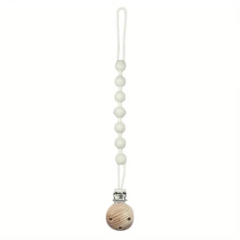 Silicone Baby Pacifier Clip with Teether