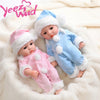 Lifelike 12-Inch Reborn Baby Doll with Outfit – Soft Vinyl, Huggable & Cute