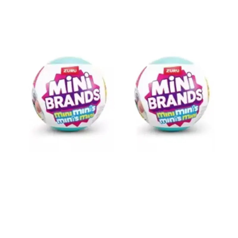Two Mini Brands Surprise Refrigerator collectible toys displayed side by side.