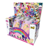 A box of My Little Pony Friendship Is Forever Shining Moon collectible cards featuring various pony characters.