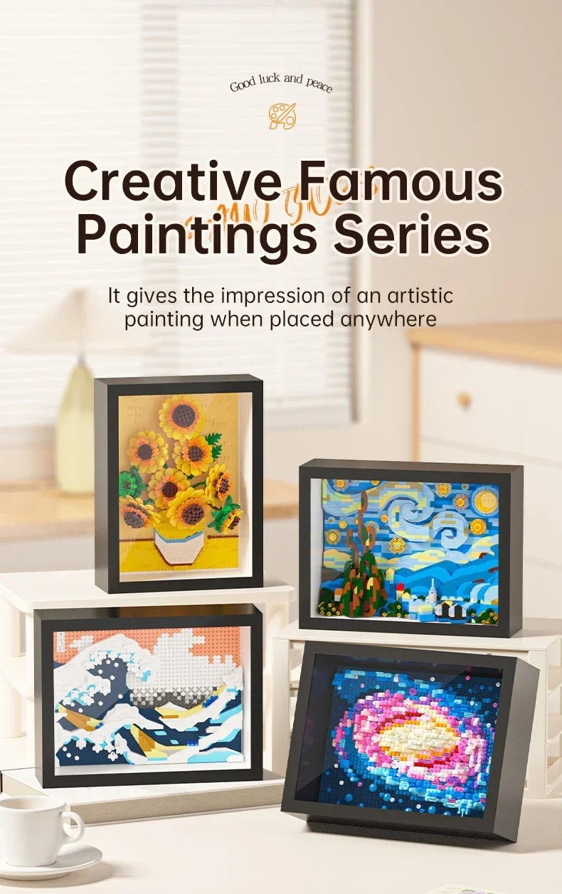 Art Masterpiece Building Block Set – Van Gogh, Starry Night & More