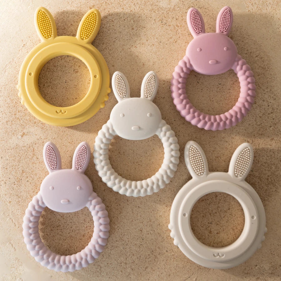 Cartoon Rabbit Silicone Baby Teether