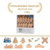 Wooden Train Track Expansion Set – Compatible with All Major Brands