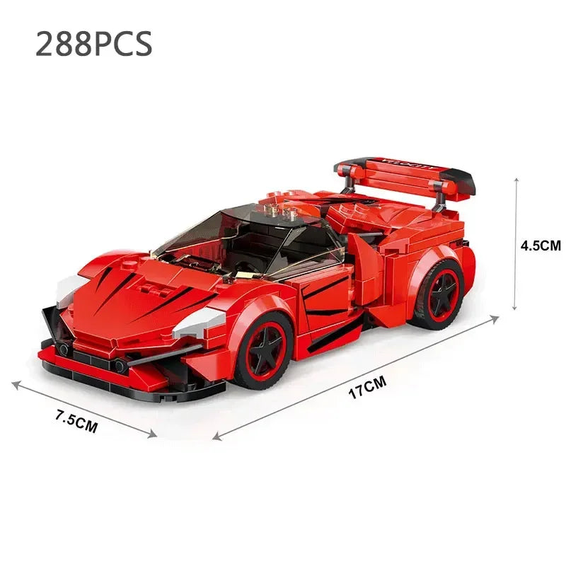 Supercar Model Building Block Kit