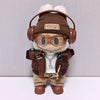 Retro Leather Jacket for 15/17cm Labubu Dolls