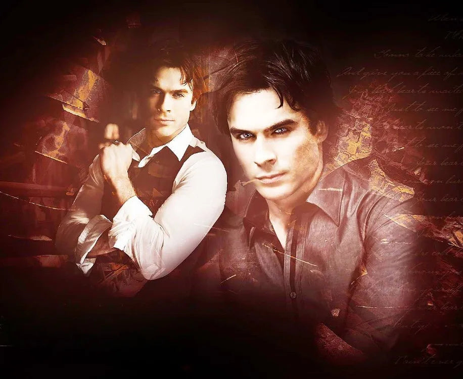The Vampire Diaries 5D Diamond Painting Kit – Full Round Drill Crystal Art for DIY Home Decor
