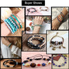 Assortment of natural map jasper loose beads and jewelry components for crafting