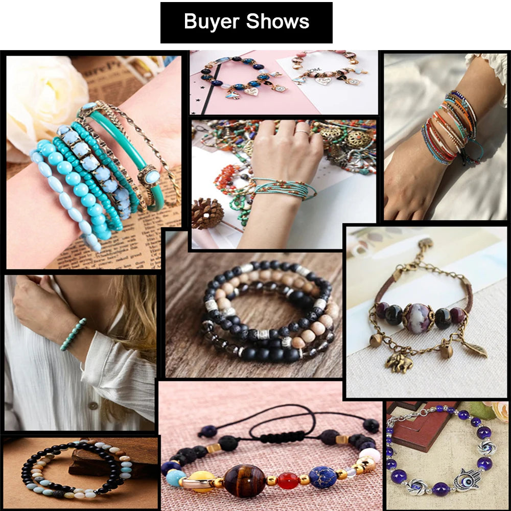 Assortment of natural map jasper loose beads and jewelry components for crafting