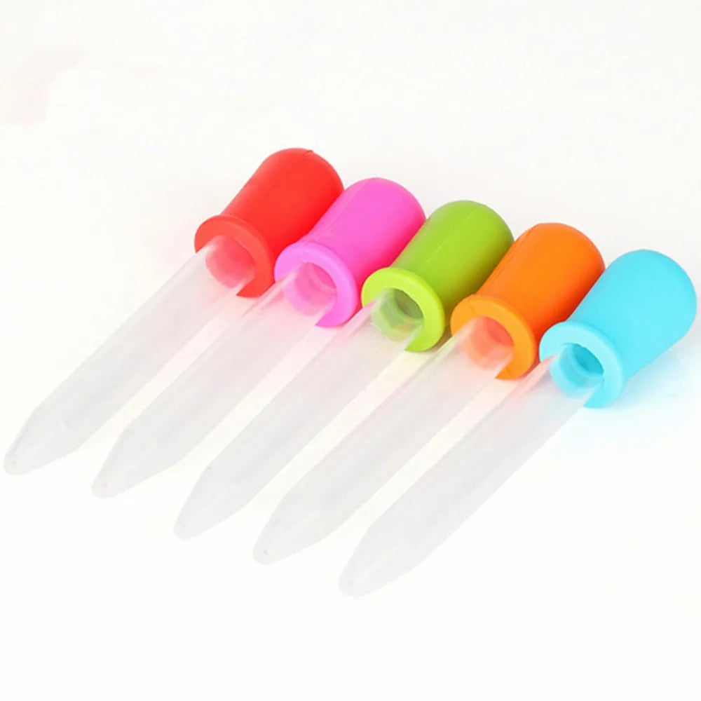 5ml Silicone Pipette Droppers for Liquid Transfer (Set of 5)