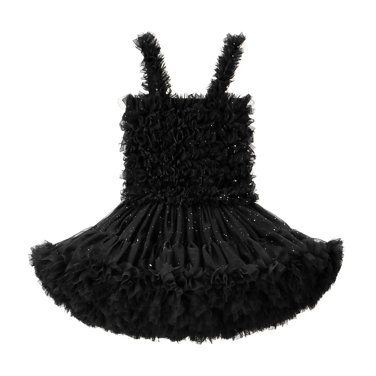 Children's Princess Tutu Dress with Ruffled Ball Gown Design