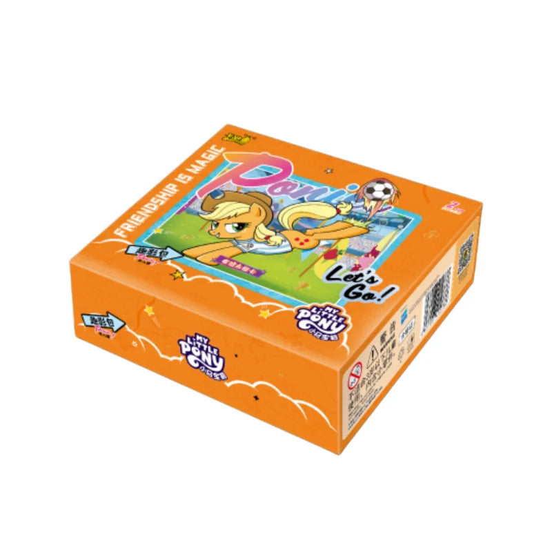 Box of KAYOU My Little Pony Friendship Forever Trading Card Collection featuring characters and colorful graphics