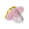 Crystal Crown Pacifier Clip Set with Silicone Nipple