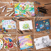 142-Piece Wooden Art Set with Pencils, Paints, Brushes & More