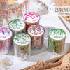 Fresh Vine-themed PET Decorative Tape Roll for Journaling & Crafting