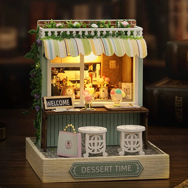 DIY Miniature Wooden Dollhouse Kit – Handcrafted 3D Puzzle Room