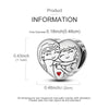 A sterling silver heart charm featuring two figures embracing, designed for bracelets and necklaces.