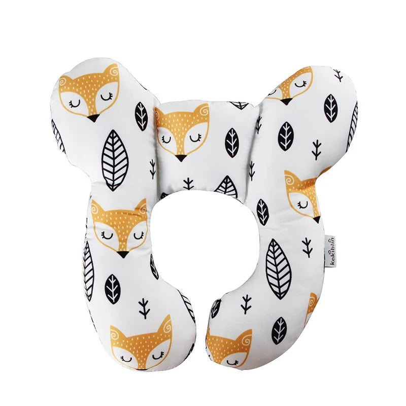 Soft U-Shaped Baby Head and Neck Support Pillow for Car Seat Travel