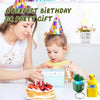 A birthday gift featuring a duck and frog fidget clicker keychain with sound and LED light