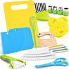 Kids Safe Cooking Set with Wooden Knife and Cutting Board