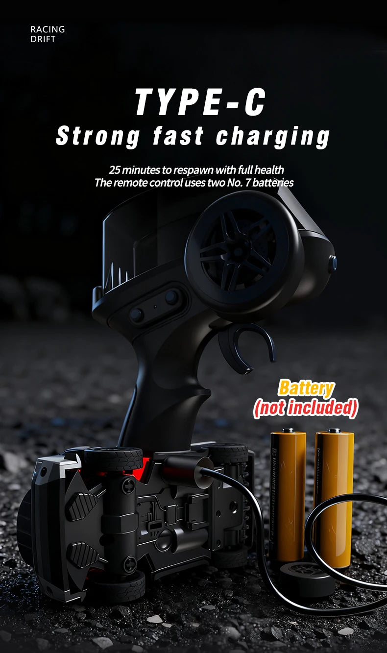 Mini RC Drift Car – 2.4GHz 4WD Remote Control Racing Car for Kids