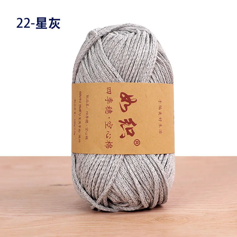 Soft Cotton Blend Crochet Yarn – 85m per Roll