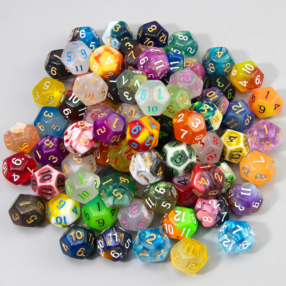Polyhedral Resin Dice Set (10-Piece) for D&D and RPG