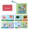 Soft Sensory Cloth Books for Babies with Teething Rings